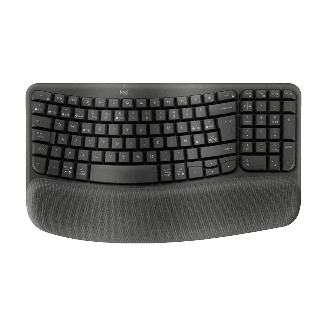 TECLADO INALAMBRICO LOGITECH WAVE KEYS 920-011898 ERGONOMICO NEGRO 88578