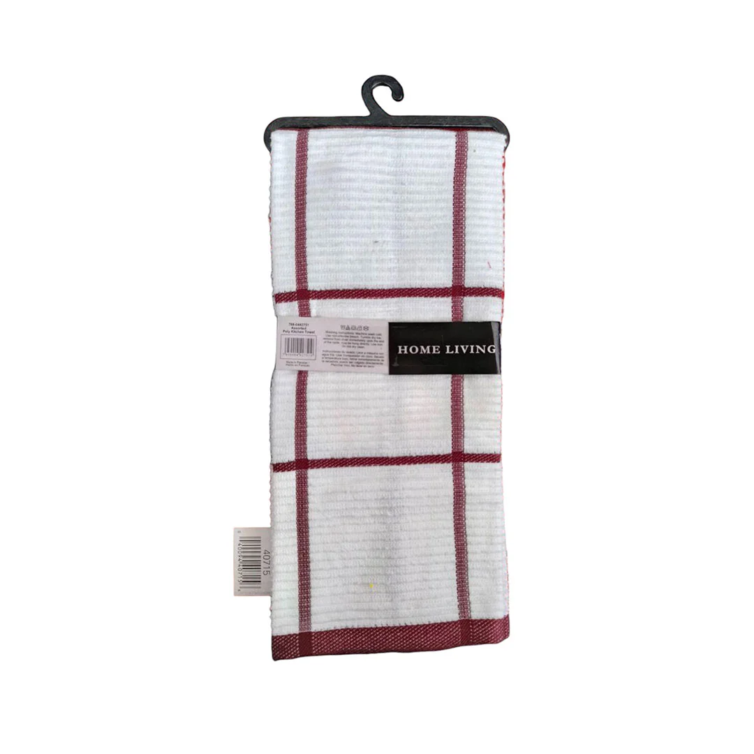 TOALLA P/ COCINA 15X25" 107G 768-0442751 VINOTINTO /  GRIS  /