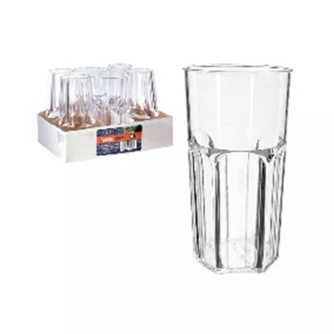 VASOS DESECHABLES 480ML 6PZAS 819-05089 TRANSPARENTE