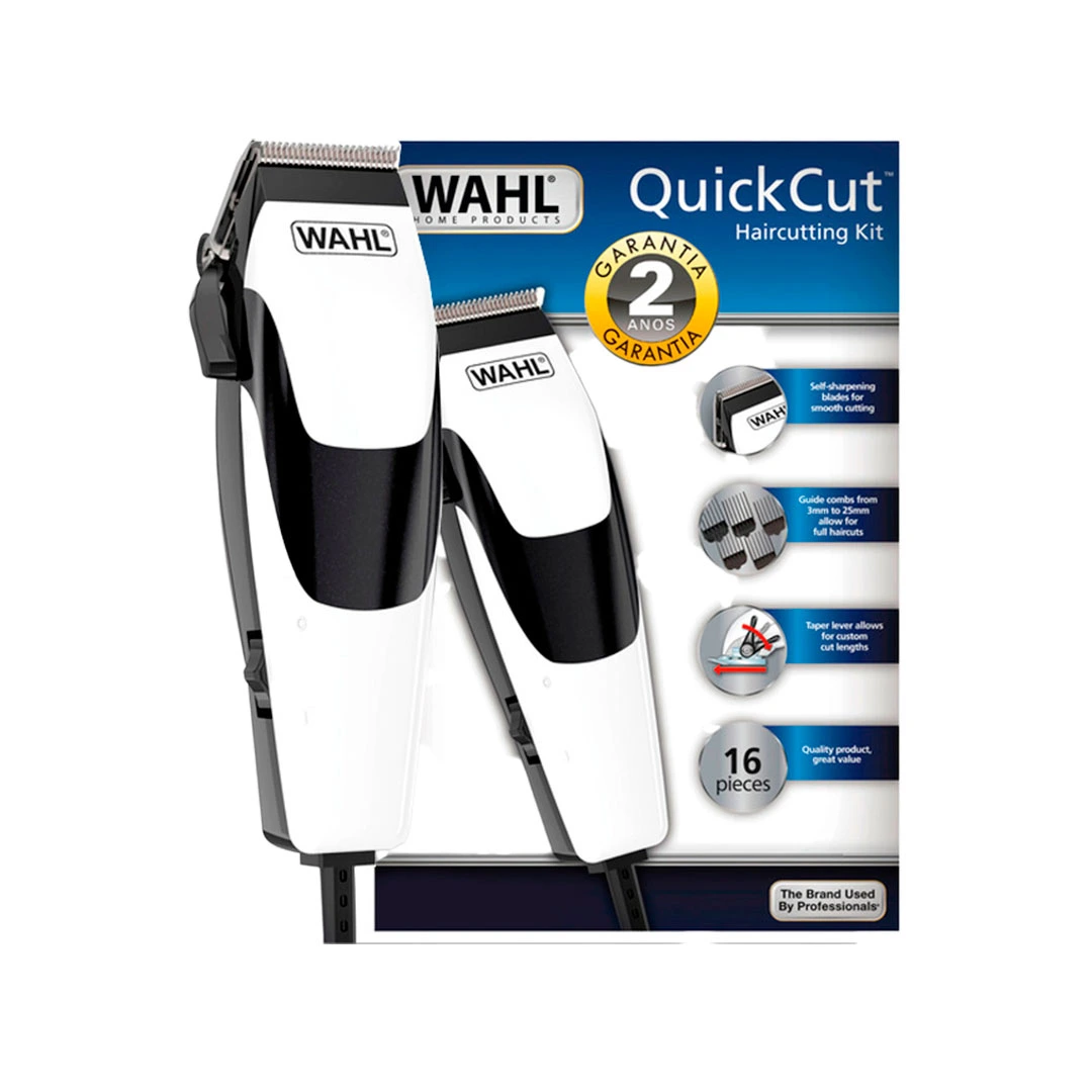 MAQUINA DE AFEITAR WAHL 09314-2408 HOME PRODUCTS QUICKCUT 16 PIEZAS