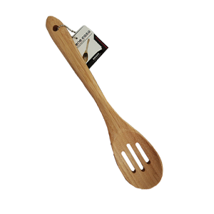 CUCHARA RANURADA D/MADERA D/BAMBU BC-58551 BENE CASA 31cm