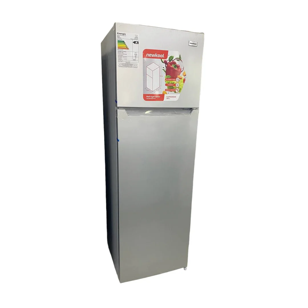 REFRIGERADOR NEWKOOL NKRF261FM CON ESCARCHA 261.LTS INOX