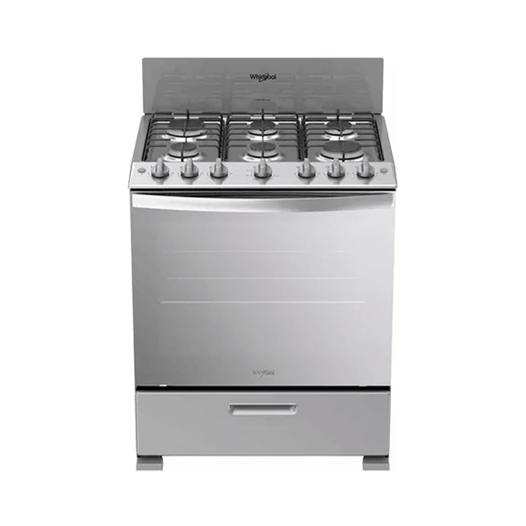 COCINA 30" WHIRLPOOL LWFR3200D00 6 HORN A GAS INOX