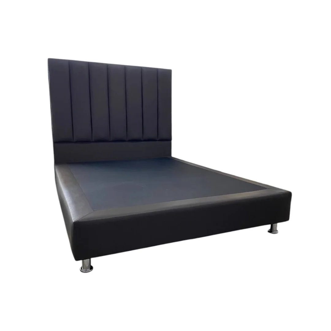 CAMA MATRIMONIAL COLOR MARRON 140X190