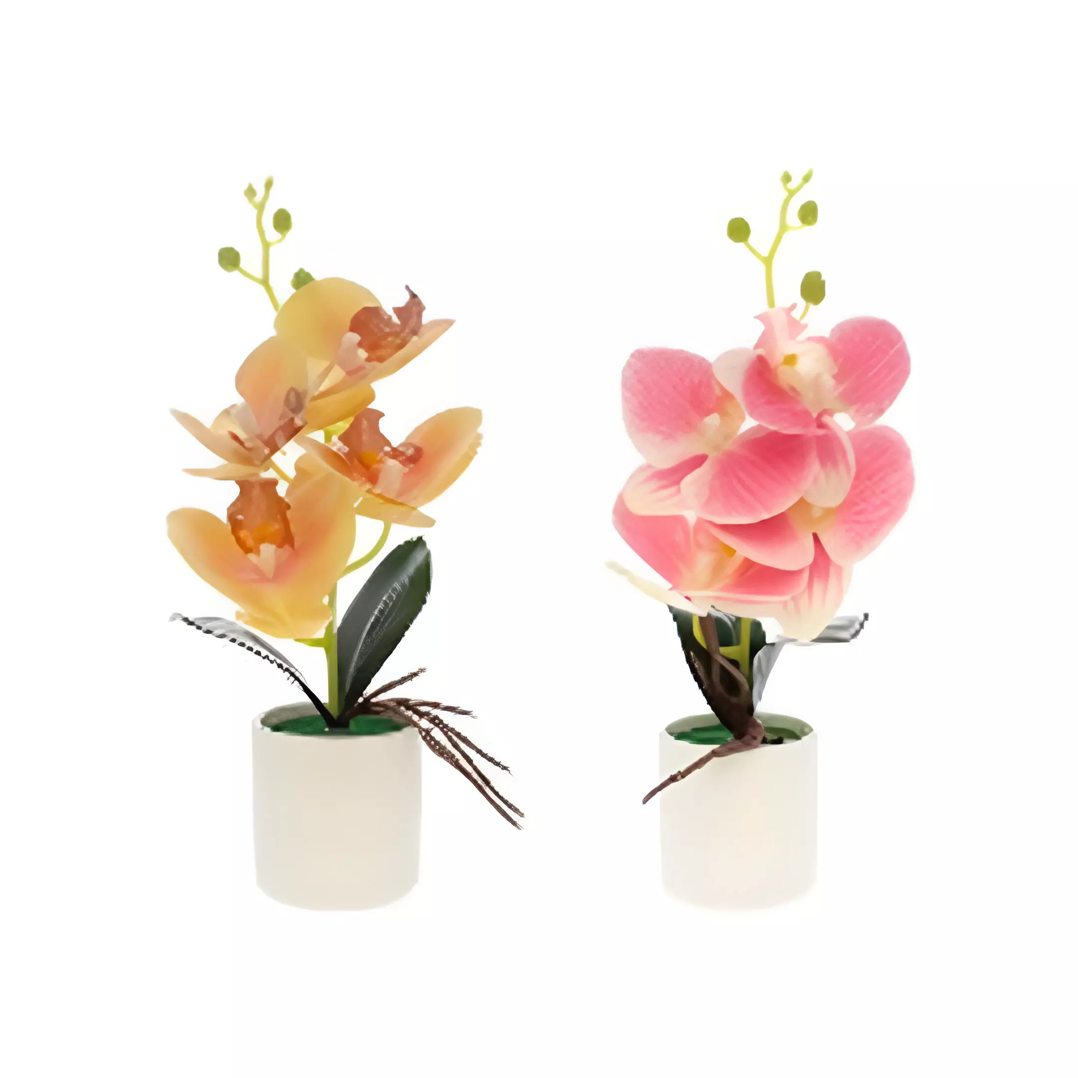 FLOR ARTIFICIAL 33 CM 718-37678 AMARILLO,ROSADO