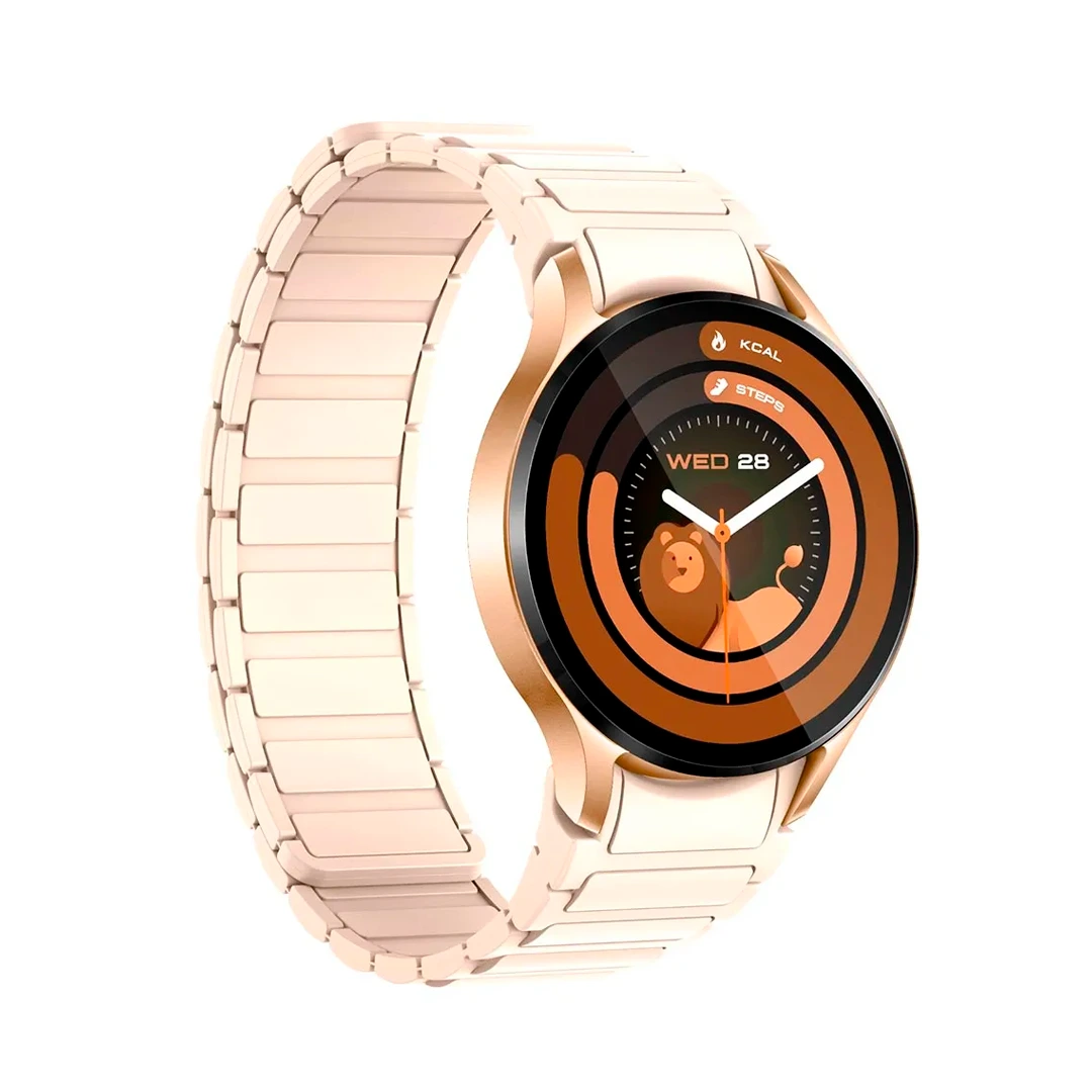 RELOJ COLMI SMART WATCH I28 ULTRA I SERIES MAGNETIC SILICONE STRAP PINK GOLD
